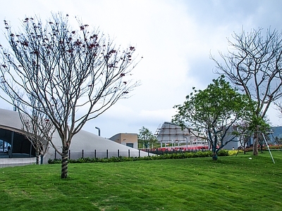 白天小区公园外景