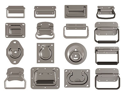 现代折叠拉手 锁扣 拉环 把手 手提环 金属五金构件