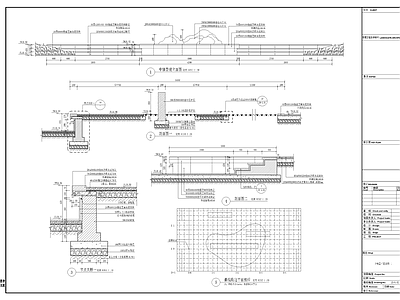 中轴置石区 施工图 景观小品