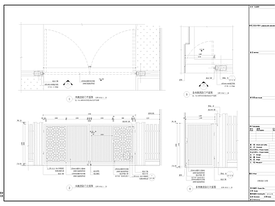 现代镀锌钢消防门 入户大 施工图