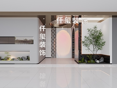 现代装饰设计公司门头