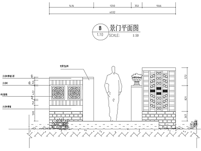 景门详图 施工图