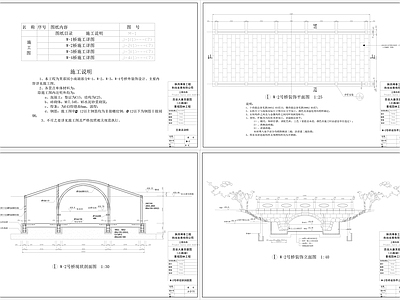 大唐芙蓉园景观桥W2号 施工图