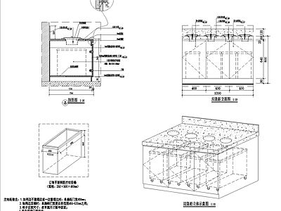 医疗柜体垃圾分类柜 施工图