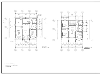 四层自建民房建筑 结 施工图 自建房