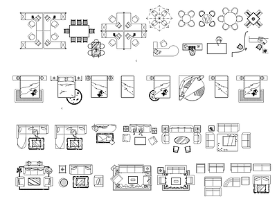 齐全综合家具图库大全 施工图