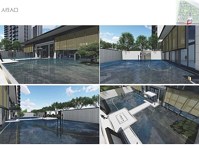 温州地产项目前场展示 施工图