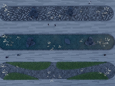 现代水景