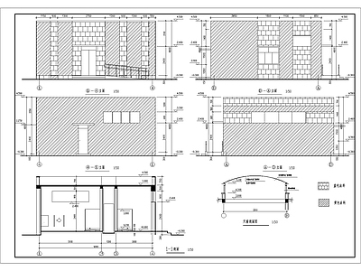 单层89平米砌体结构市区公厕建施图 建筑 平面 墙身大样等 施工图
