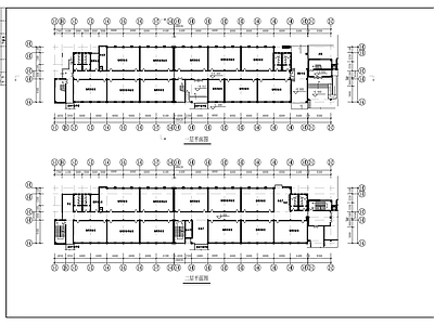 中学科技实验楼建筑图 施工图