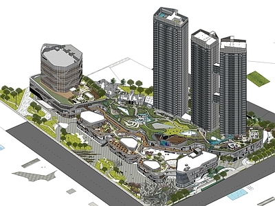 融侨外滩现代商场建筑