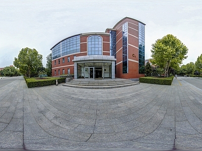 HDR城市小区社区广场全景