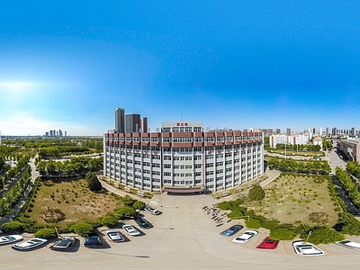 HDR城市小区社区广场全景