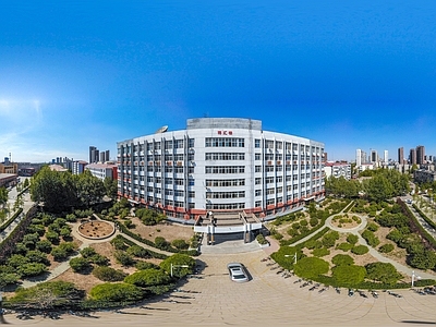 HDR城市小区社区广场全景