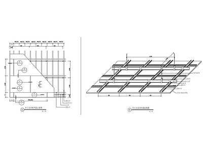 吊顶 吊顶节点图 吊顶内部结构 施工图