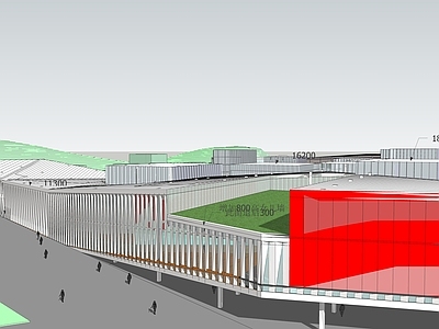 现代展览馆建筑