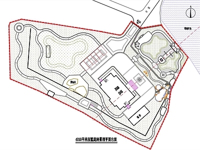 6050平米别墅庭院景观平面方案 施工图