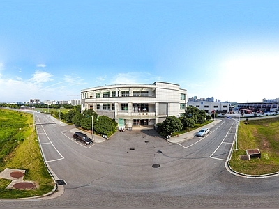 HDR城市小区社区广场全景