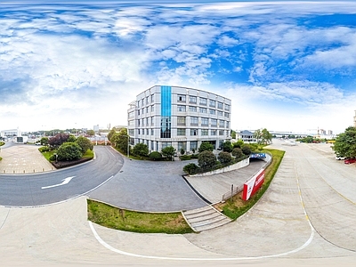 HDR城市小区社区广场全景