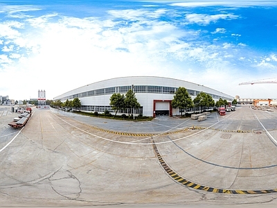 HDR城市小区社区广场全景