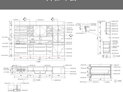 厨柜节点详图 施工图