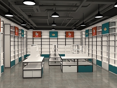 现代玩具礼品店 文具店 架 高柜 展柜 收银台