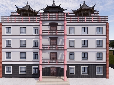 新中式多层住宅 乡村别墅