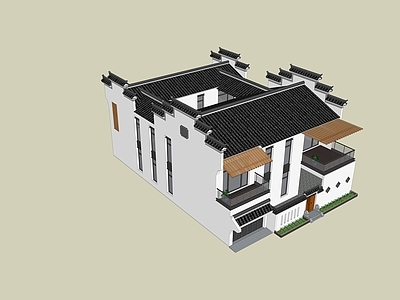 中式四合院住宅建筑