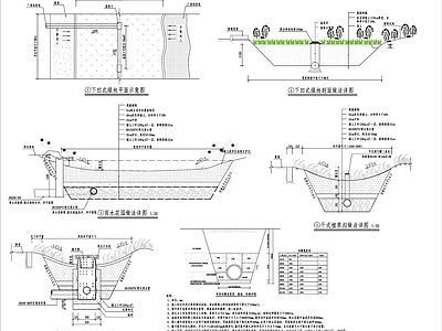 海绵设施做法详图 施工图