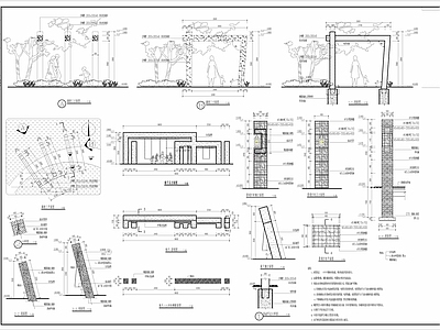 秋千详图结构 施工图