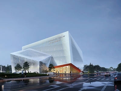 现代展览馆建筑