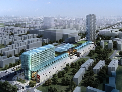 现代商业综合体建筑外观