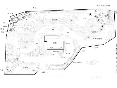 庭院绿地 施工图