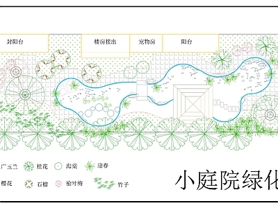 庭院绿化 施工图