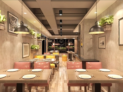工业风炸鸡店