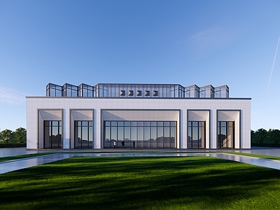 现代展览馆建筑