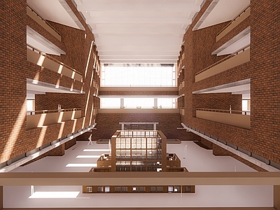 现代大学校园图书馆