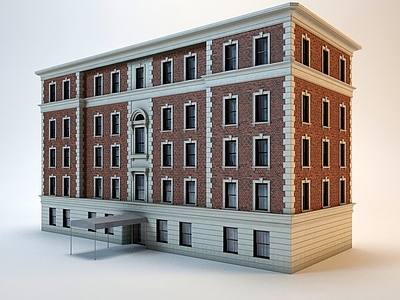 欧式办公建筑 独栋大楼 多层建筑