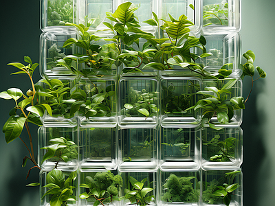 植物艺术玻璃