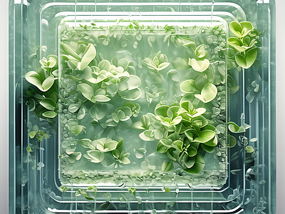 绿植艺术玻璃 自然元素
