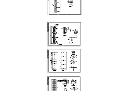 钢结构贴墙面广告牌结构设计图 施工图