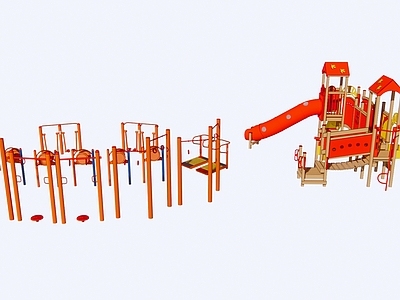 现代橙色系列儿童活动设施
