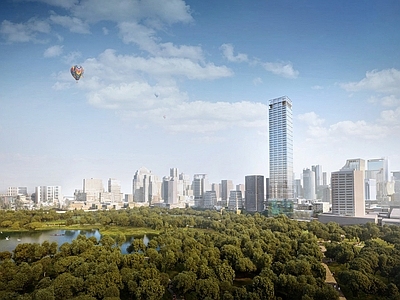 外景城市天空