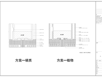 单位绿化及屋顶花园绿化 平面图