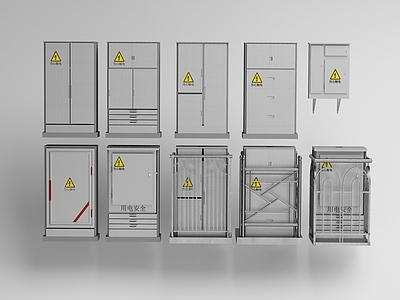 现代电箱 变电器 电站