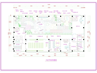 某房地产屋顶花园 平面图