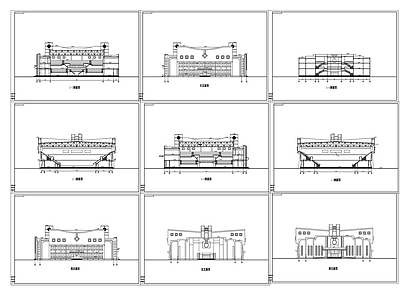 体育场看台 施工图 体育馆建筑