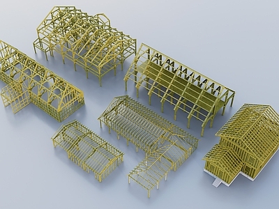现代木屋木结构木框架