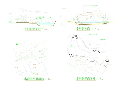 假山置石 施工图 假山