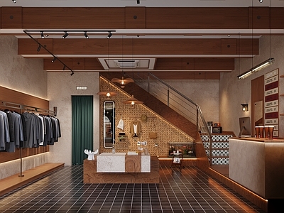 现代复古服装店